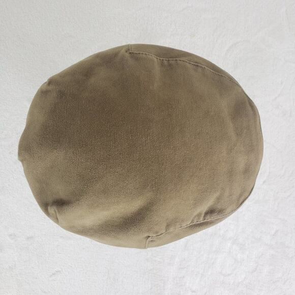 VTG Schuman Sullivan Men's Newsboy Taupe Velvet Cap w/ Snap Down Brim. One size - Picture 7 of 10